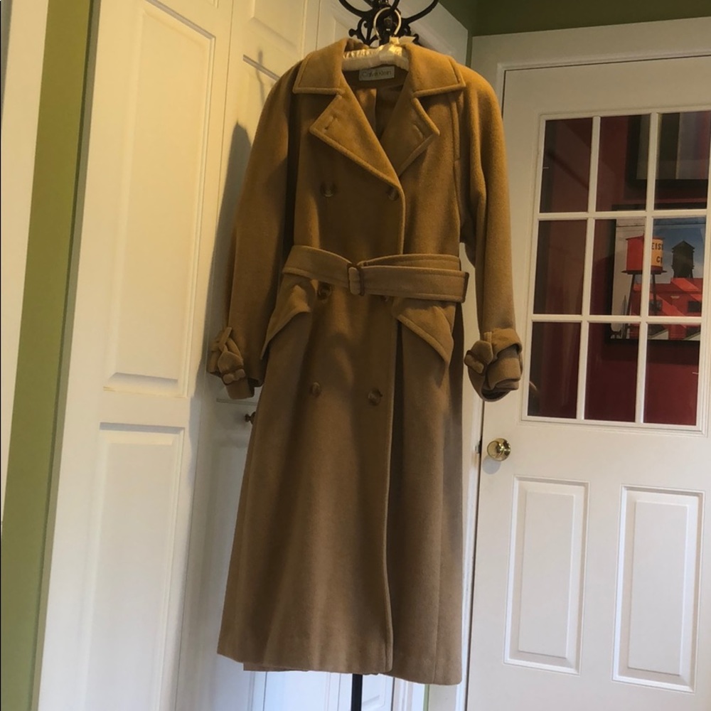 Wool Calvin Klein Trench Coat